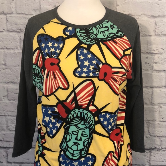 FINAL Price LuLaRoe Randy 3/4 Sleeve Baseball Tee - Picture 2 of 8